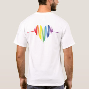 Pride Colours, Heart Beating Graph T-Shirt