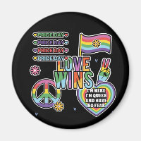 Pride day. Love wins. I'm queer and have no fear.