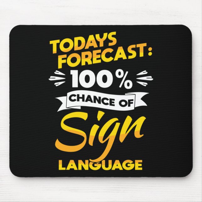 Pride Deaf Awareness And Asl  Mouse Pad (Front)