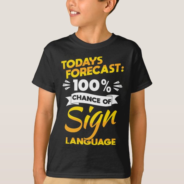 Pride Deaf Awareness And Asl  T-Shirt (Front)