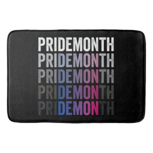Pride Demon Bisexual Bi Pride Month LGBTQ Gay Lesb Bath Mat