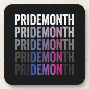 Pride Demon Bisexual Bi Pride Month LGBTQ Gay Lesb Coaster