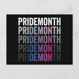 Pride Demon Bisexual Bi Pride Month LGBTQ Gay Lesb Holiday Postcard