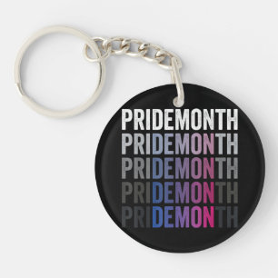 Pride Demon Bisexual Bi Pride Month LGBTQ Gay Lesb Keychain
