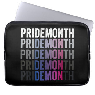 Pride Demon Bisexual Bi Pride Month LGBTQ Gay Lesb Laptop Sleeve