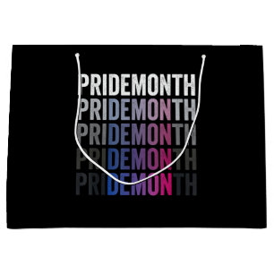 Pride Demon Bisexual Bi Pride Month LGBTQ Gay Lesb Large Gift Bag