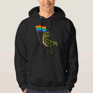 Pride Dinosaur Lgbt Gay Lesbian Transgender Trans Hoodie
