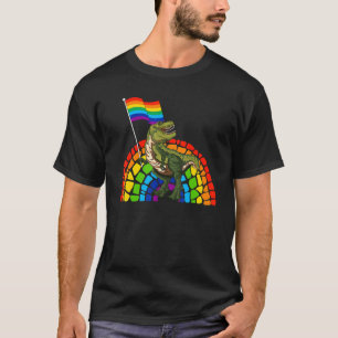 Pride Dinosaur LGBT Gay Lesbian Transgender Trans T-Shirt