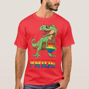 Pride Dinosaur LGBTQ Gay Lesbian Transgender Trans T-Shirt