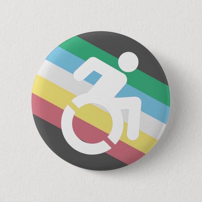 Pride disability button  (Front)