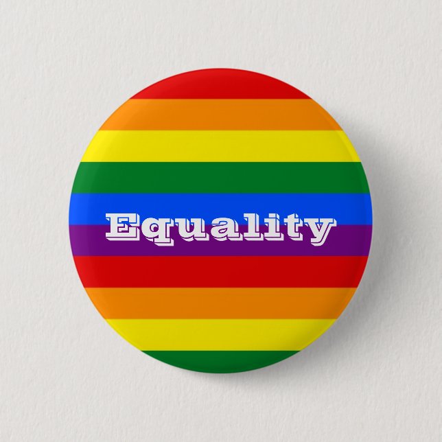 Pride Equality 2 Inch Round Button (Front)