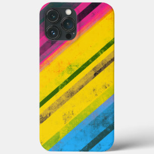 Pride Equality Pan Flag Grunge Stripes LGBTQIA iPhone 13 Pro Max Case