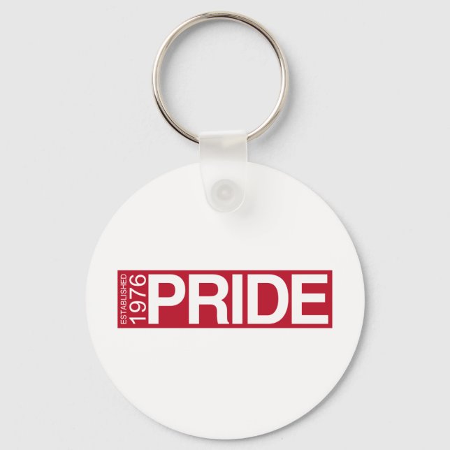Pride Established 1976 Keychain (Front)