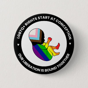 Pride Fetus Button (round)