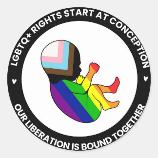 Pride Fetus Stickers (round)