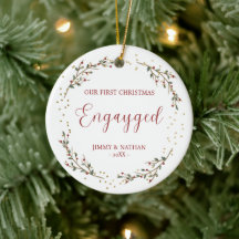 Pride First Christmas Engayged Greenery Berries