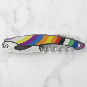 Pride Flag Colorful Stripes Pattern Corkscrew