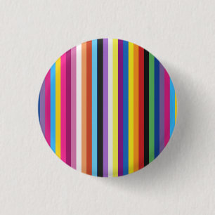 Pride Flag Colourful Stripes Pattern 1 Inch Round Button
