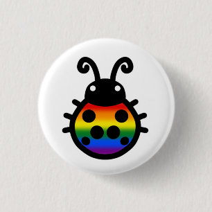 Pride Flag Ladybug Pin Badge