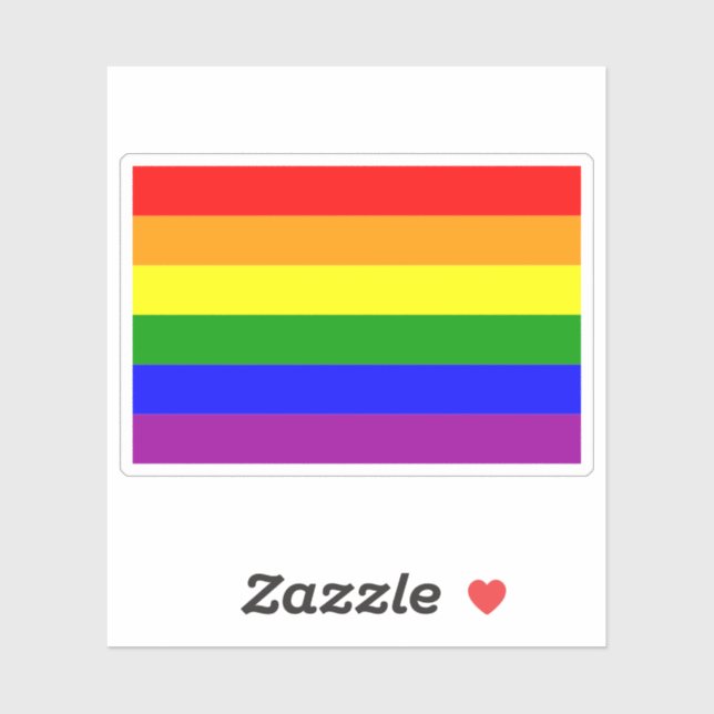 Pride Flag LGBTQIA+ Rainbow Colours  (Sheet)