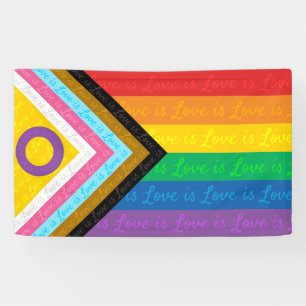 Pride Flag Love is Love Banner