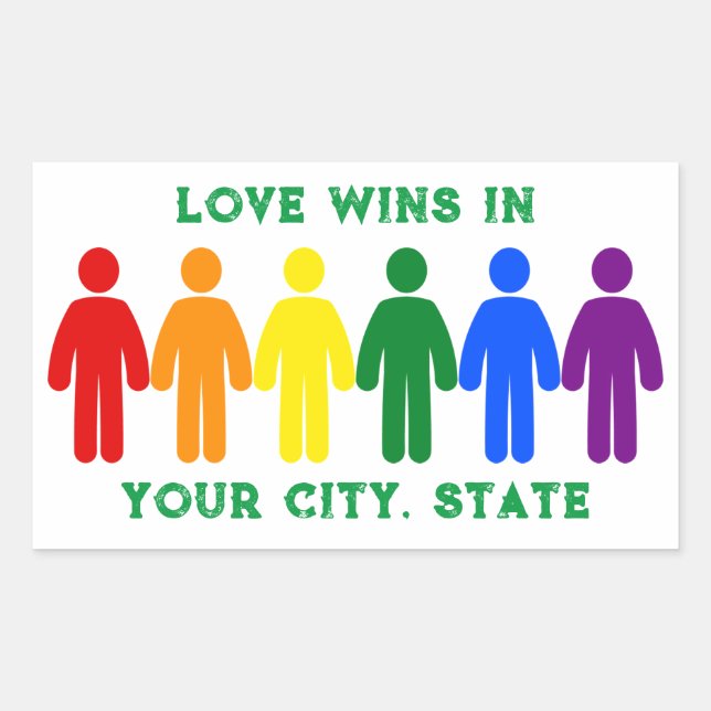 Pride Flag People Sticker (Front)