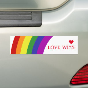 Pride Flag Rainbow Bumper Sticker