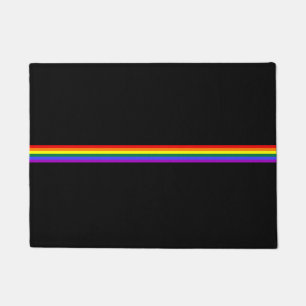 Pride flag rainbow custom welcome mat