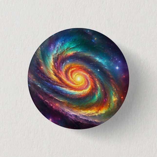 Pride Galaxy - 1 Inch Round Button (Front)