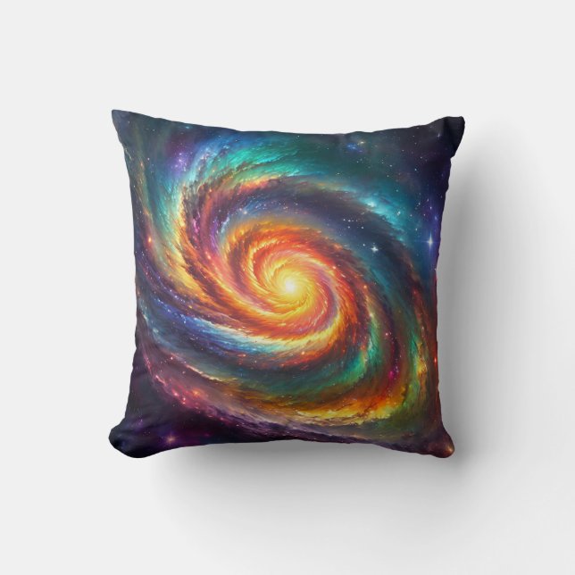 Pride Galaxy - Throw Pillow (Front)