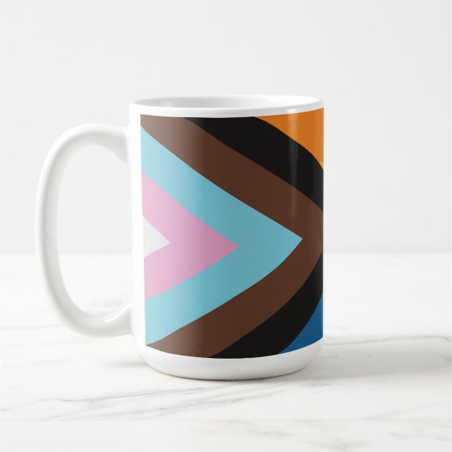 Pride gay lgbt  rainbow flag  coffee mug (Left)