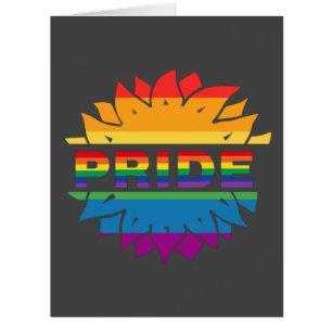 Pride-gay lgbtq queer rainbow sunflower
