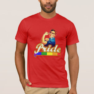 Pride Gay Pride Glowing Pride We Can Do It T-Shirt
