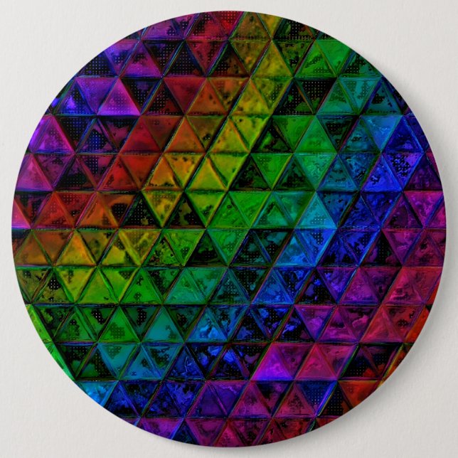 Pride Glass  6 Inch Round Button (Front)