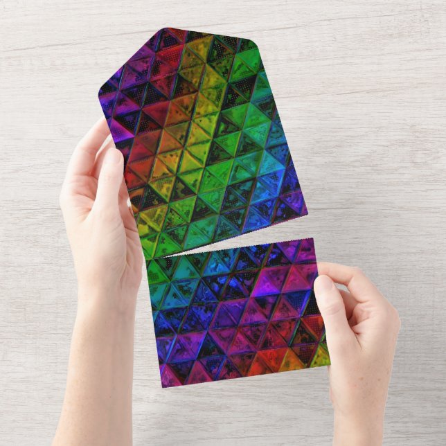 Pride Glass  All In One Invitation (Tearaway)