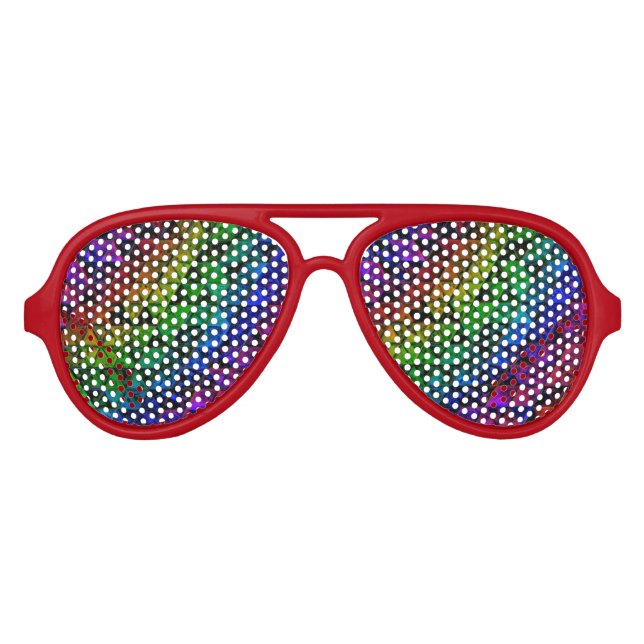 Pride Glass  Aviator Sunglasses (Front)