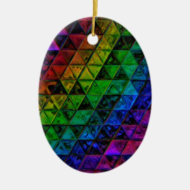 Pride Glass  Ceramic Ornament (Front)