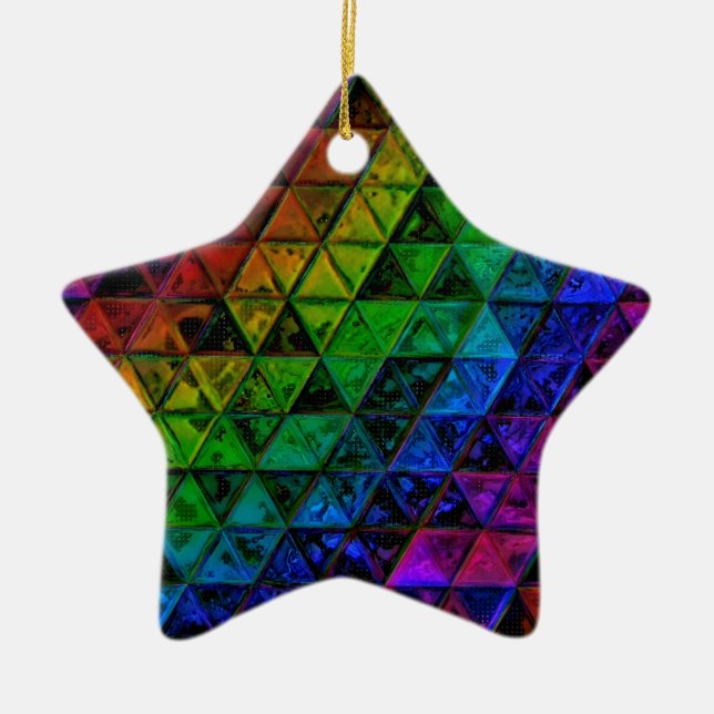 Pride Glass  Ceramic Ornament (Front)