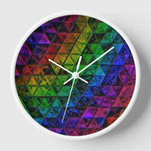 Pride Glass  Clock