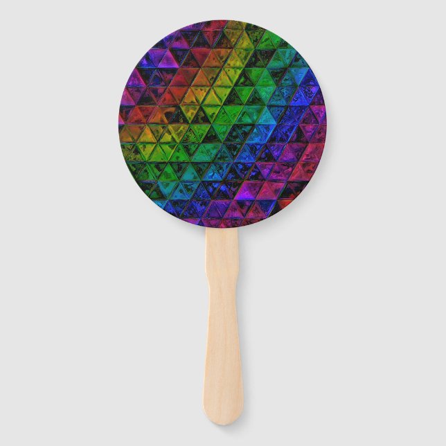 Pride Glass  Hand Fan (Front)