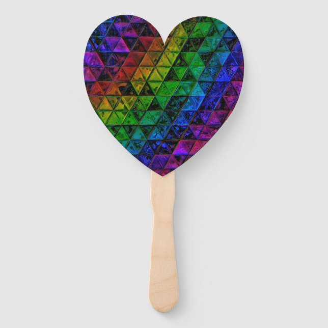 Pride Glass  Hand Fan (Front)