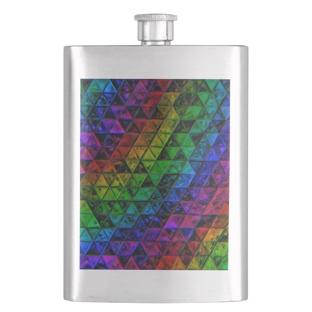 Pride Glass  Hip Flask (Front)