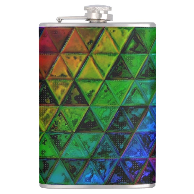 Pride Glass  Hip Flask (Front)