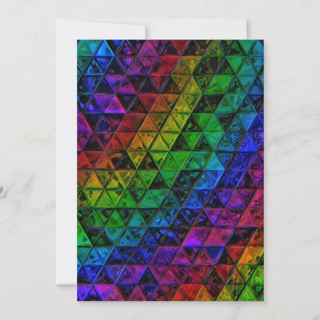 Pride Glass  Holiday Card (Front)