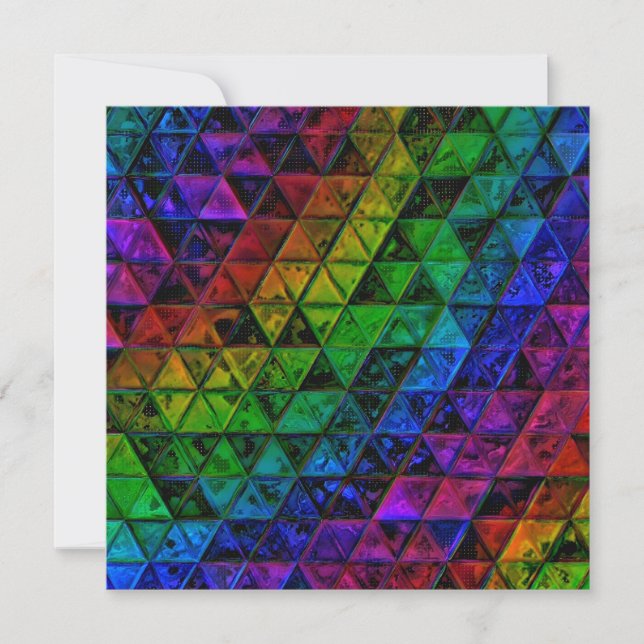 Pride Glass  Holiday Card (Front)