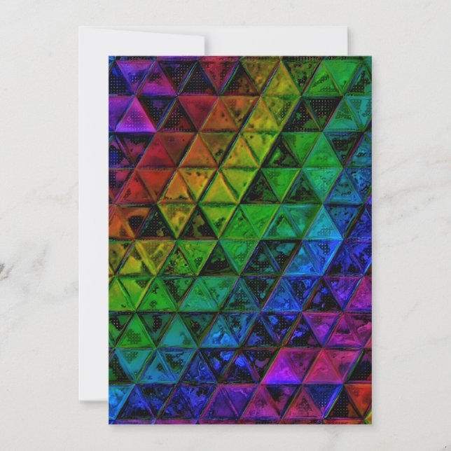 Pride Glass  Holiday Card (Front)