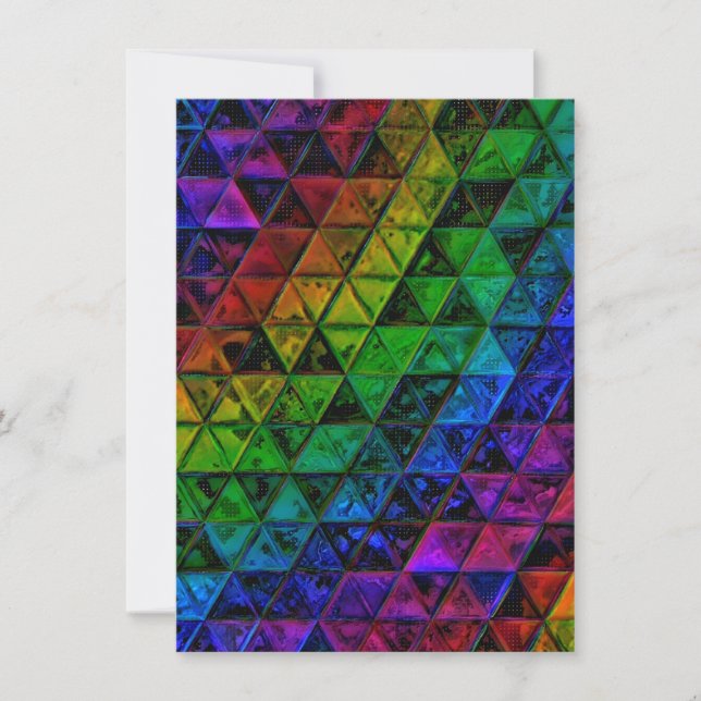 Pride Glass  Holiday Card (Front)