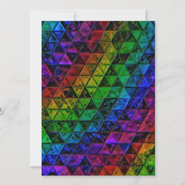Pride Glass  Holiday Card (Front)