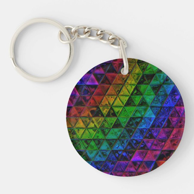 Pride Glass  Keychain (Front)