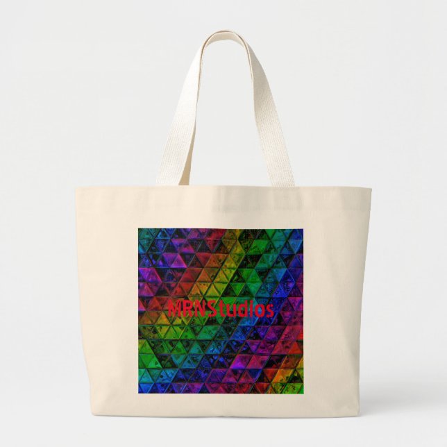 Pride Glass  Large Tote Bag (Front)